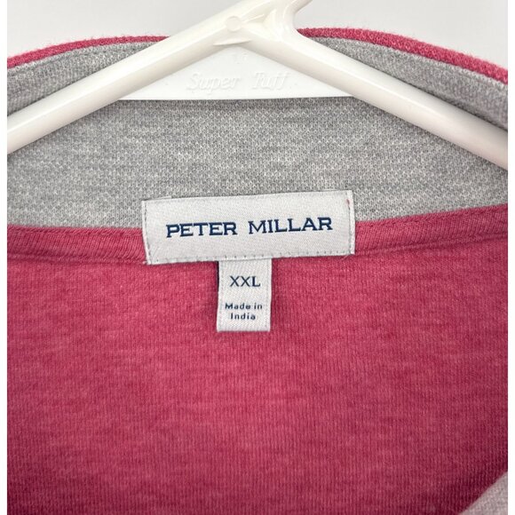 Peter Millar 1/4 Zip Pink Mens Sweater Size XXL - Picture 2 of 5